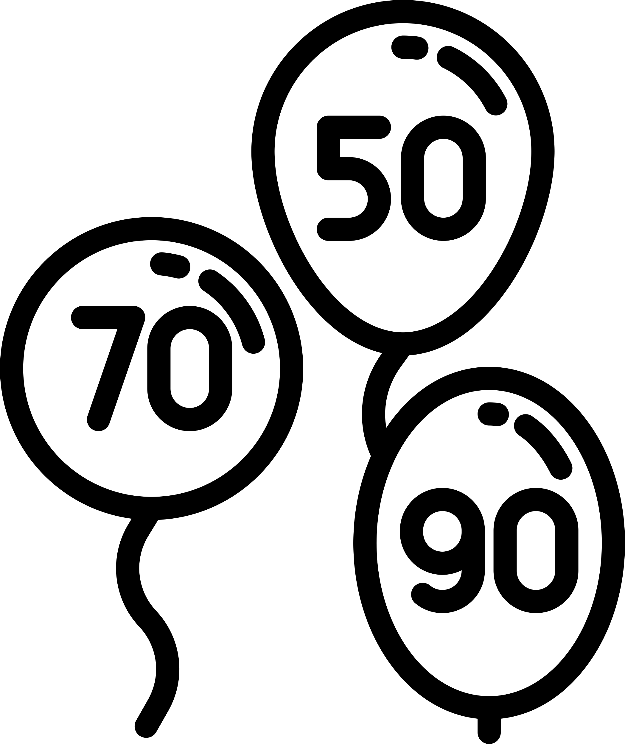 Balloons With Discounts Editable Svg Line Art Free Vectors